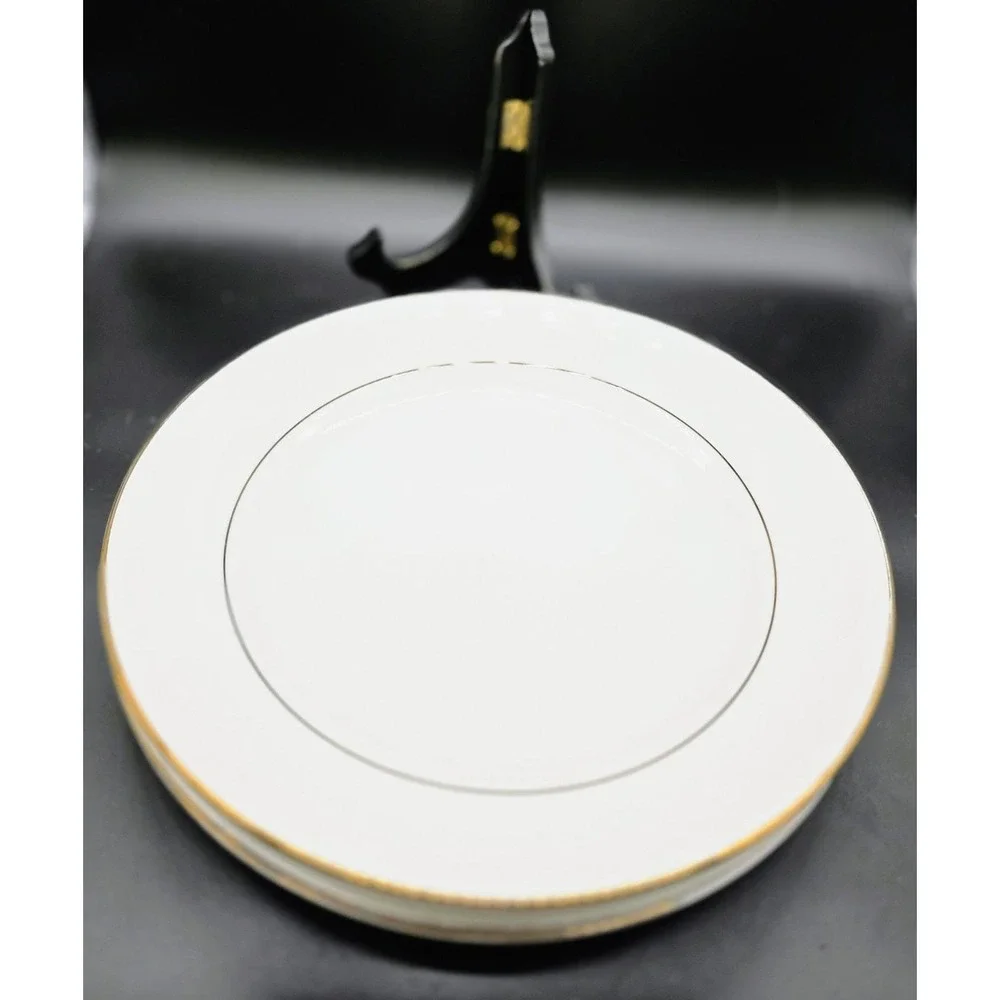 Vintage Set/4 Lenox Continental Dining Gold Dinner Plate 11